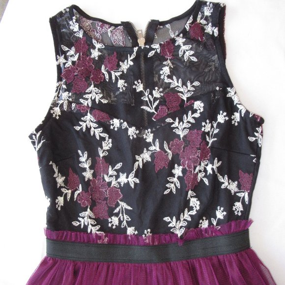 Speechless Junior Burgundy Dress XS - Picture 3 of 11